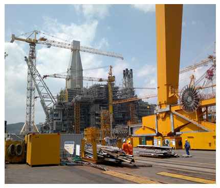 Adrison 45000 ton liften - DSME-Korea